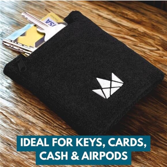 The Friendly Swede Wrist Wallets for Men & Women — Wristband Pocket with Zipper - Picture 3 of 7